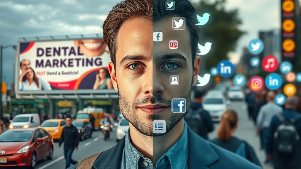 Dental referral marketing strategies comparison traditional billboard social media referrals