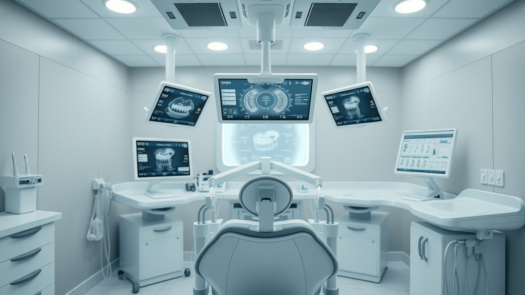Modern dental technology increasing building dental patient trust in a high-tech operatory