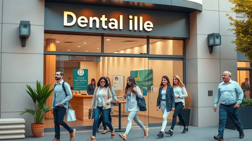 modern dental office exterior dentist review generation welcoming patients